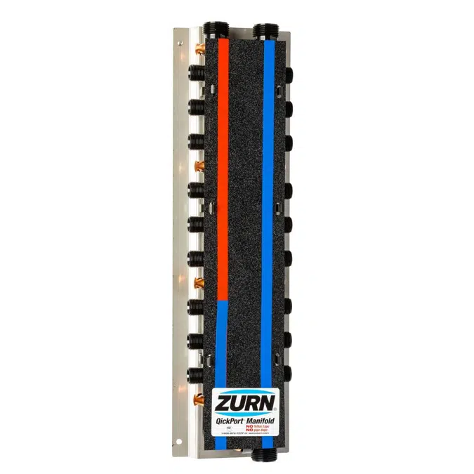 QPPM_H_C (2)1" Male Cold Inlet/Outlets & (1)1" Male Hot Inlet, 1/2" Male Hot Outlets, 1/2" Male Cold Outlets,