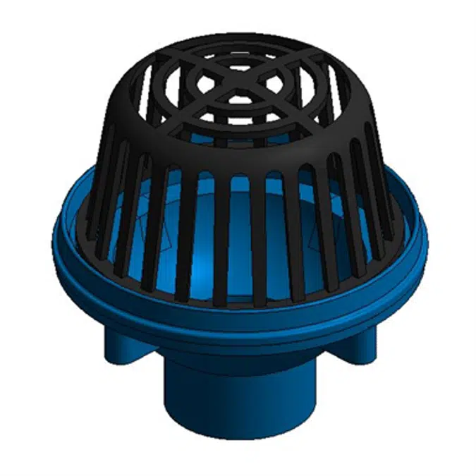 Z125  8-3/8" Diameter Roof Drain, Low Silhouette Dome