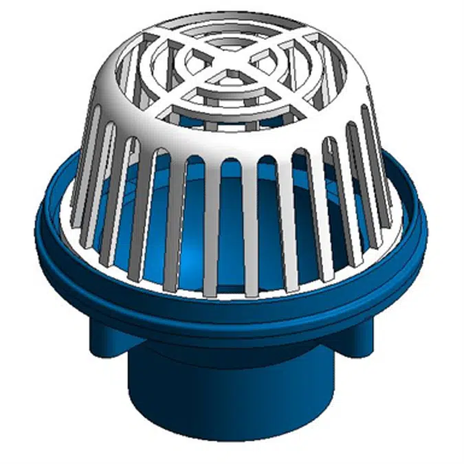 Z125  8-3/8" Diameter Roof Drain, Low Silhouette Dome