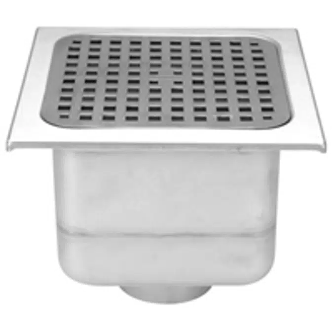 Z1751 12" x 12" Sani-Flor Receptor 8" Sump Depth