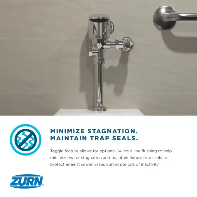 ZER6000AV-TM EZ Sensor WC Gear-Driven Flush Valve