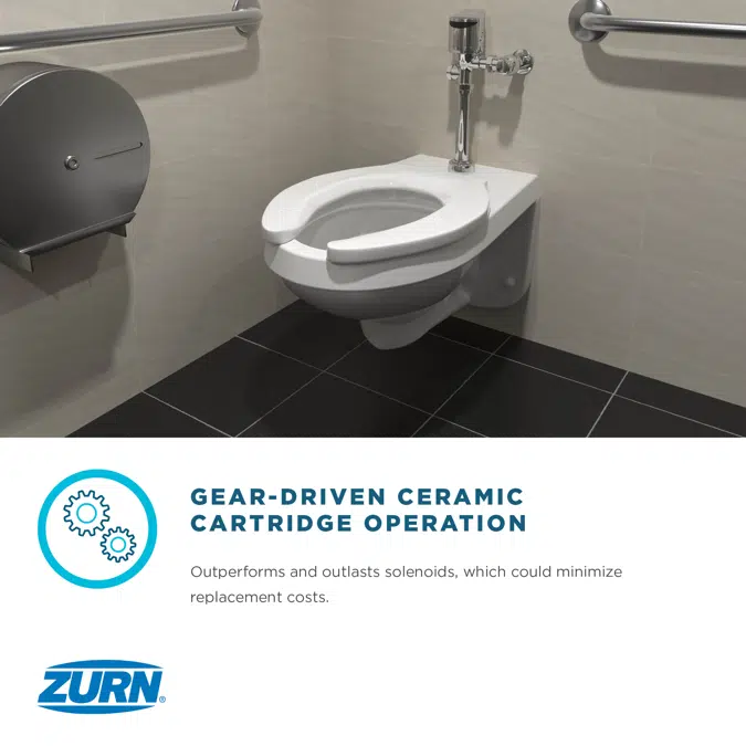 ZER6000AV-TM EZ Sensor WC Gear-Driven Flush Valve