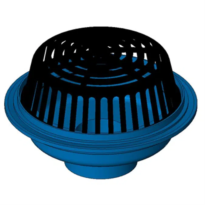 Z100 15" Diameter Main Roof Drain with Low Silhouette Poly-Dome