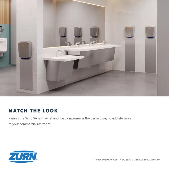 ZG6950 Serio Series® Sensor Faucet With Gear-driven Ceramic Cartridge