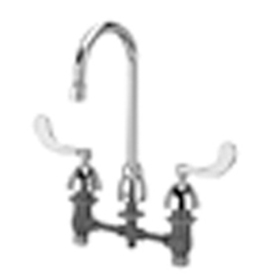 Image for Z831B4-XL Lead Free 2.2 GPM No Lead Brass Gooseneck Faucet with 4" Wrist Blade Handles on 5-3/8" Centerline