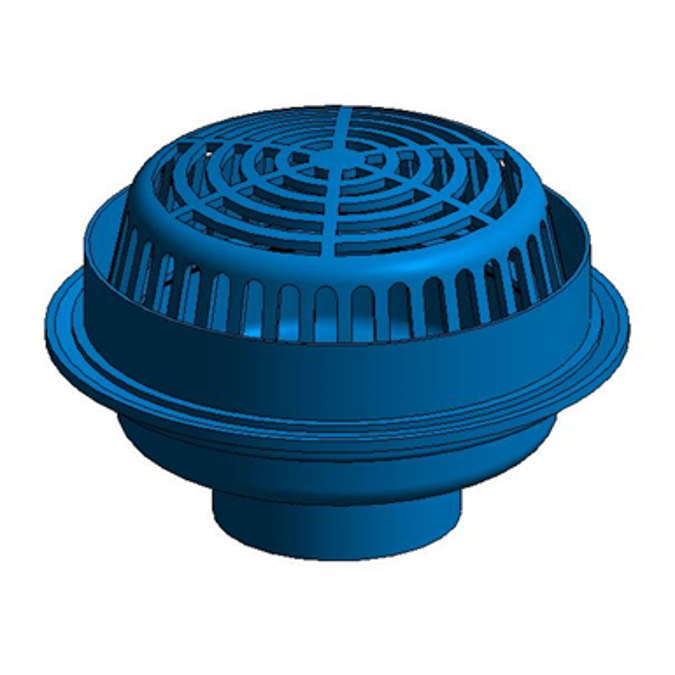 BIM 对象 免费下载！ ZC10089 15" Diameter Main Roof Drain, 2" High External