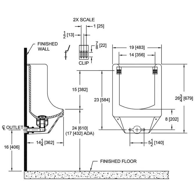 Z5795 Waterless Urinal