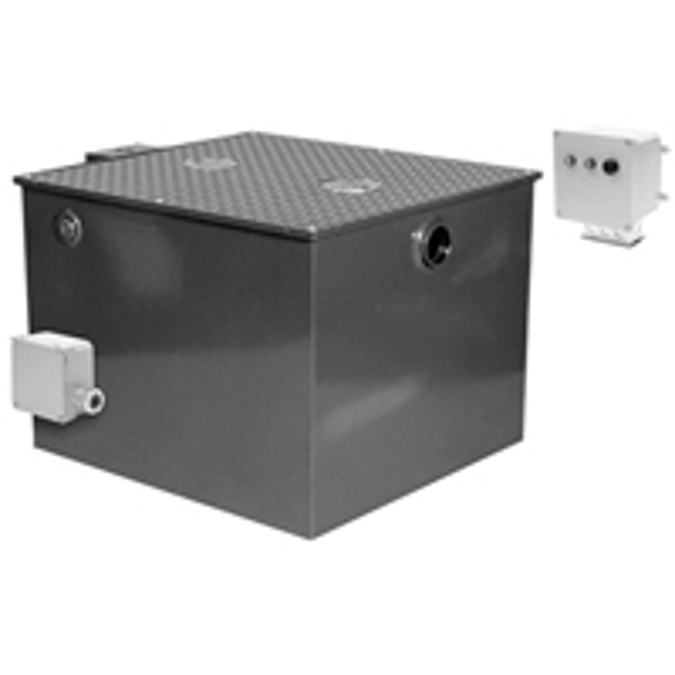 BIM objects Free download! Z1198 Large Capacity Oil Interceptor with Oil Level Sensor BIMobject