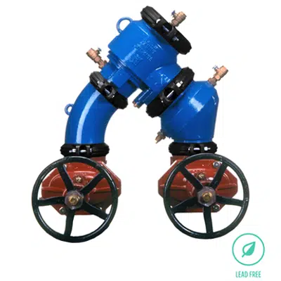 imagem para Wilkins 450 Double Check Backflow Preventer, N-Pattern, 2-1/2" to 10", Lead-Free*