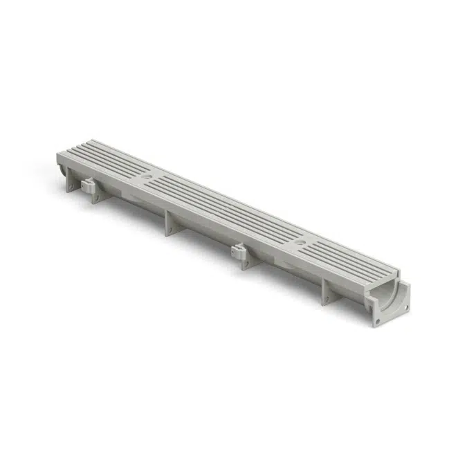Z884 4-3/4" Wide Shallow Linear Trench Drain System