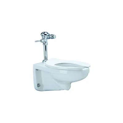 Z.WC1.M Manual Zurn One Wall Hung Toilet System with 1.1 GPF Flush Valve için görüntü