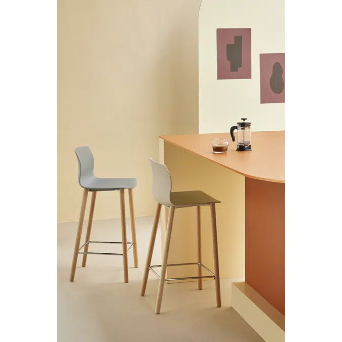 Kabi Stool Wood Legs