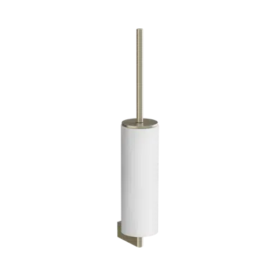 画像 ORIGINI-Wall-mounted white toilet brush holder - 66419