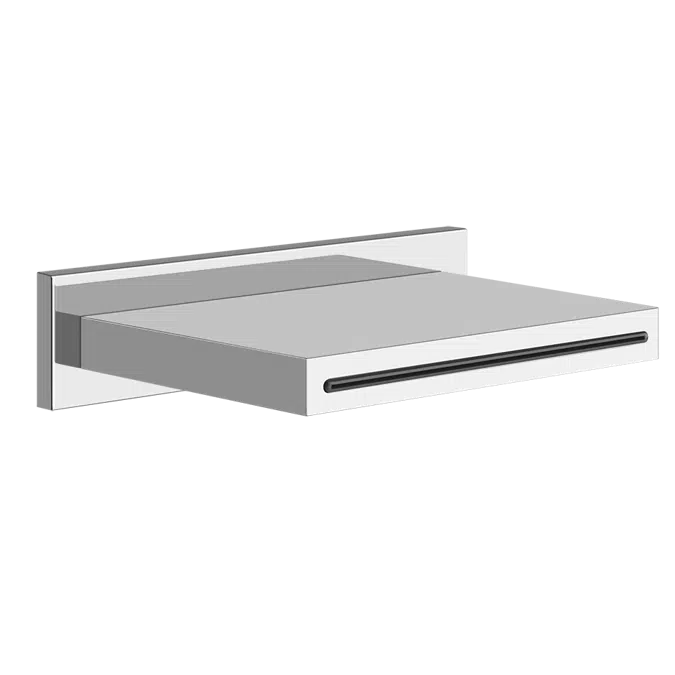 RETTANGOLO-Wall-fixing cascade shower spout to be completed with separate control (not included) - 20293