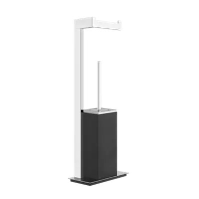 Image for RETTANGOLO ACCESSORI - Standing set with paper roll holder and black brush holder - 20934
