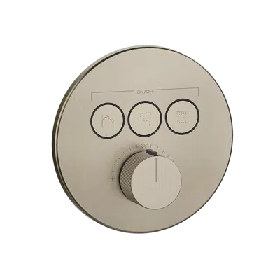 Image for 38716 HI-FI-External parts for thermostatic mixer for three simultaneous functions, with push-button on/off controls. - 38716