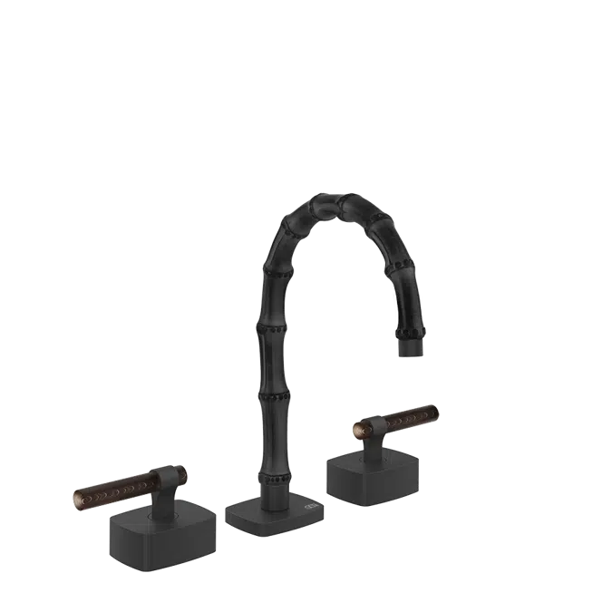 BIM objects - Free download! JACQUELINE-Three-holes basin mixer low ...
