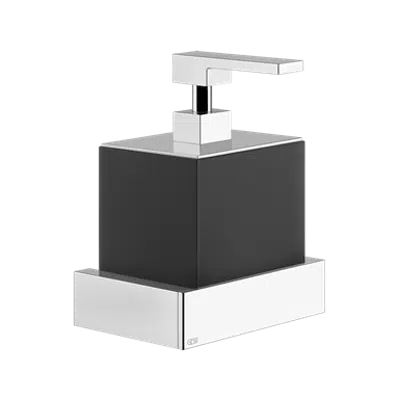 Image for RETTANGOLO ACCESSORI - Black wall-mounted Soap dispenser - 20814