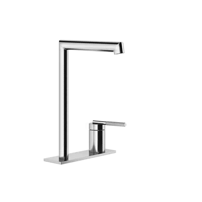 INGRANAGGIO-High version basin mixer , long spout, flexible connections, with waste - 63516 için görüntü