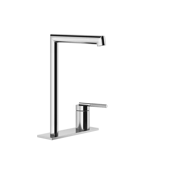 INGRANAGGIO-High version basin mixer , long spout, flexible connections, with waste - 63516