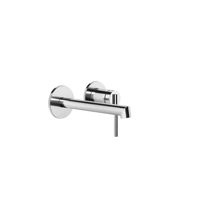 INGRANAGGIO-External parts for wall-mounted basin mixer, short spout, without waste - 63581 이미지