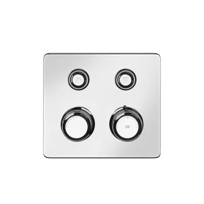 billede til 20VENTI - External part for thermostatic mixer for two simultaneous functions, with push-botton on/off controls - 65232