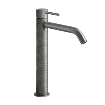 afbeelding voor GESSI 316 MECCANICA - High version basin mixer, long spout, flexible connections, without waste - 54206