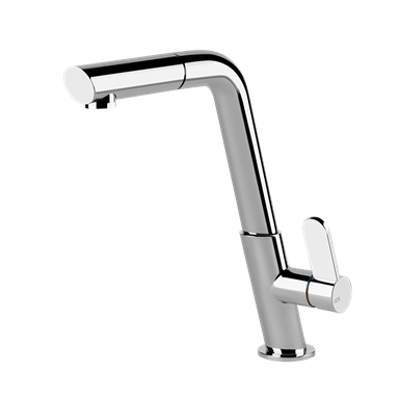 Image for INCLINE-Rotating sink mixer with pull-out extractable double jet handshower - 50007