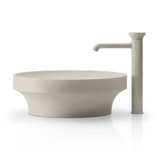 ORIGINI-High version basin mixer with waste and connecting flexibles - 66003