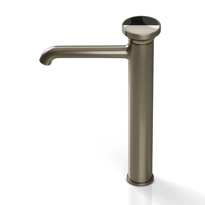 ORIGINI-High version basin mixer with waste and connecting flexibles - 66003