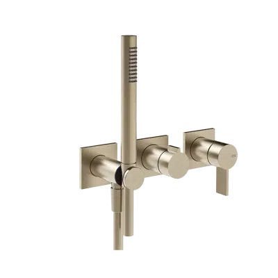 imagen para INVERSO-Parte externa para mexclador ducha de pared de 2 vías con desviador y maneral de ducha antical. RIGATO - 73536