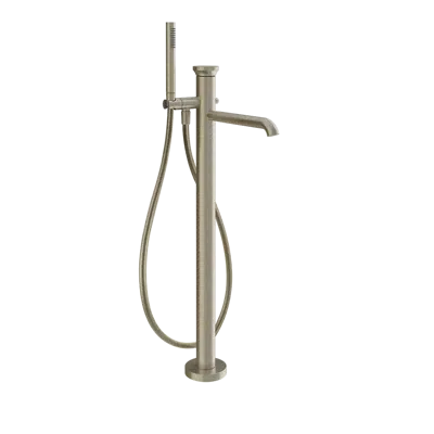 Image for ORIGINI-External part for freestanding external bath mixer with hand shower, automatic diverter and Cromalux flexible hose - 66028