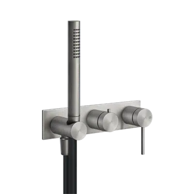GESSI 316-External parts wall-mounted for shower mixer, two-way, diverter, water outlet, handshower hook - 54038 이미지