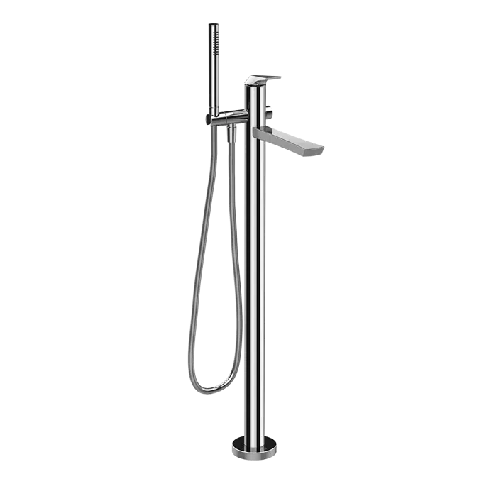 VENTAGLIO-External part freestanding bath mixer with automatic diverter and handshower. - 72028