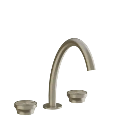 Image for ORIGINI-66014-Three-holes medium version basin mixer without waste and connecting flexibles