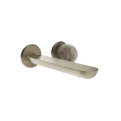 Image for PERLE-External part wall-mounted basin mixer. Pearl in Murano glass Pulegoso. - 74688