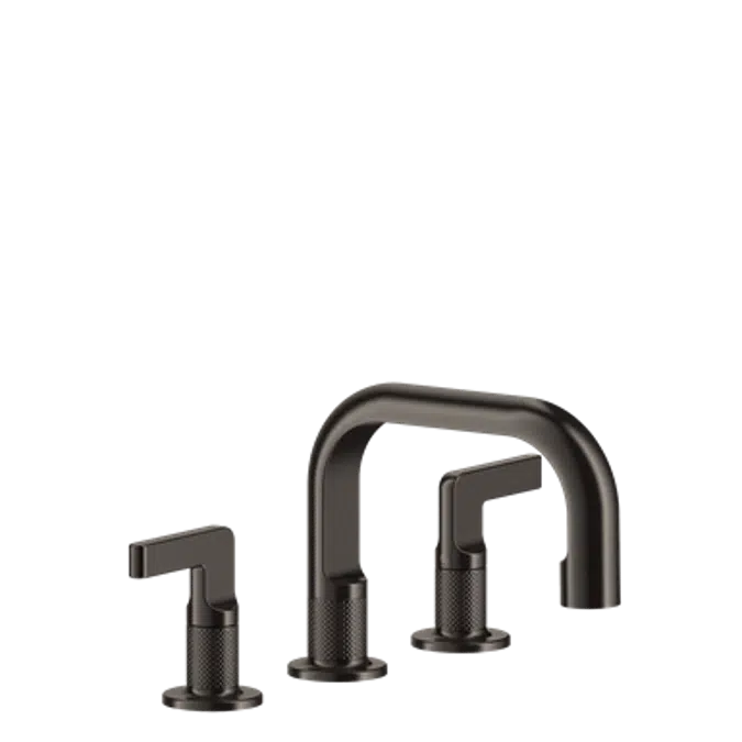 INCISO L - Three-holes basin mixer , with flexible hoses with waste - 58011