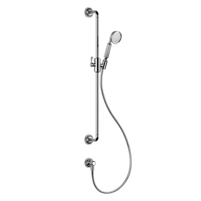 Image for 20VENTI - Sliding rail with antilimestone handshower, 1,50 m flexible hose and water outlet  - 65142