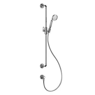 billede til 20VENTI - Sliding rail with antilimestone handshower, 1,50 m flexible hose and water outlet  - 65142