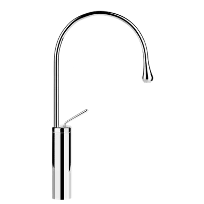 Image for GOCCIA - High basin mixer, medium spout, flexible connections, without waste. Fixed spout. - 33810