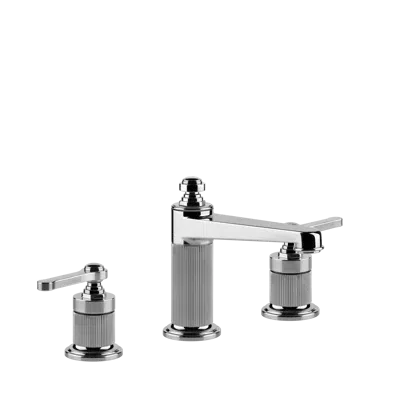 Image for 20VENTI - Medium three-hole basin mixer, with flexible hoses,  with waste - 65012