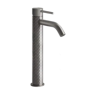 obraz dla GESSI 316 INTRECCIO - High version basin mixer, short spout, flexible connections, without waste - 54109