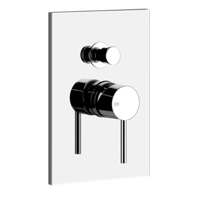 EMPORIO - Fertigmontageset für UP-Mischer, 1/2" Anschlüsse, Kartusche Ø35, 2 Wege und automatische Umstellung Wanne/Dusche.  - 44664