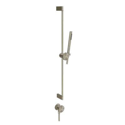 kuva kohteelle ORIGINI-Sliding rail with water outlet, anti limestone hand shower and 1,50 flexible hose - 66142