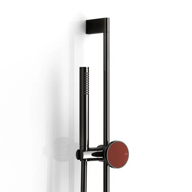 ORIGINI-Sliding rail with water outlet, anti limestone hand shower and 1,50 flexible hose - 66142