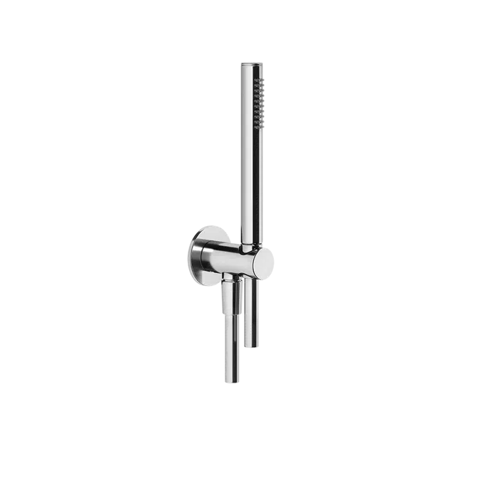 ANELLO-Shower set with water outlet, 1,50 m flexible hose and antilimestone handshower - 63329