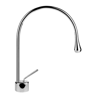 Image for GOCCIA - Basin mixer, medium spout, flexible hoses, without waste.Fixed spout. - 33803