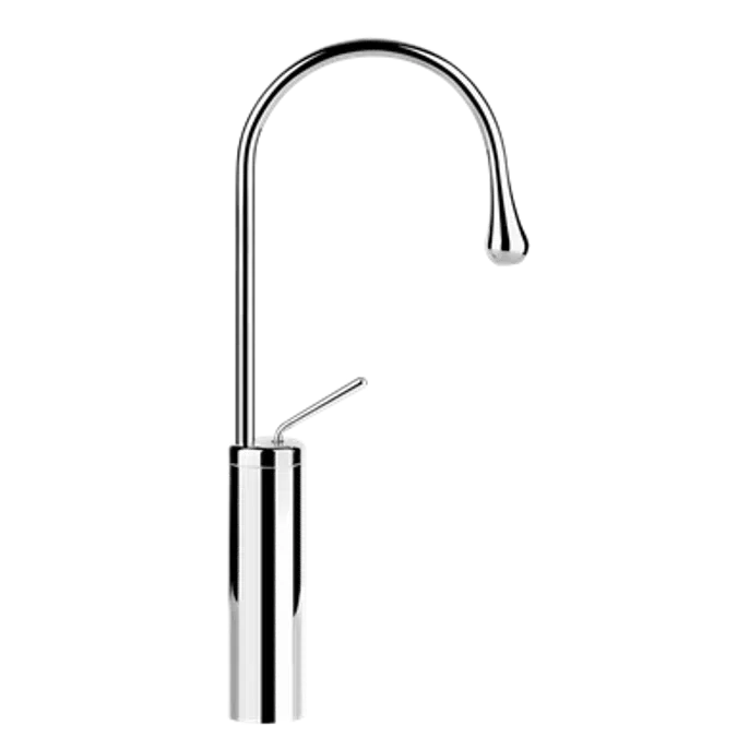 GOCCIA - High version basin mixer , short spout, flexible connections, without waste - 33608