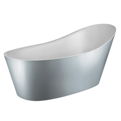 画像 CONO - Freestanding bathtub in Cristalplant, external laquering - 45923