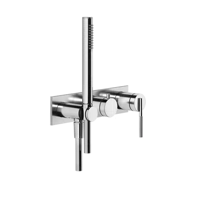 Image for INGRANAGGIO-External parts wall-mounted for shower mixer, two-way, diverter, water outlet, handshower hook - 63543